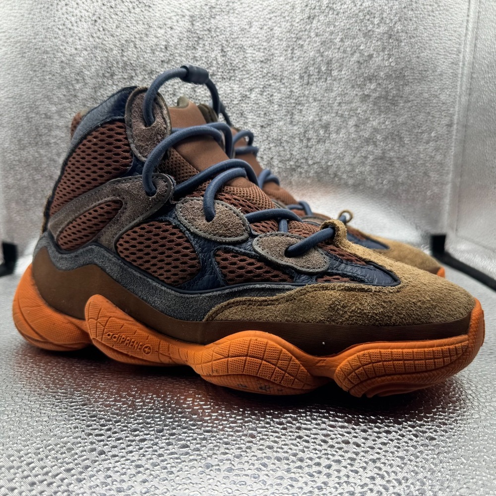 Size 8.5 Adidas Yeezy 500 High Tactile Orange Mens Lace Up Sneaker Shoes GW2873